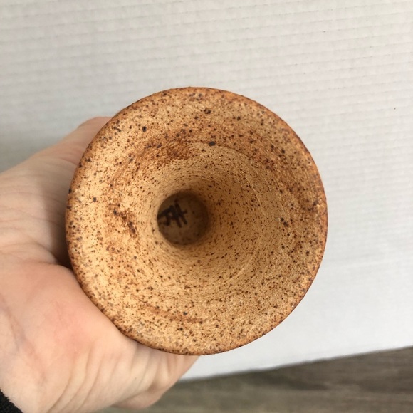 Handthrown Speckled Ceramic Goblet - Picture 6 of 11